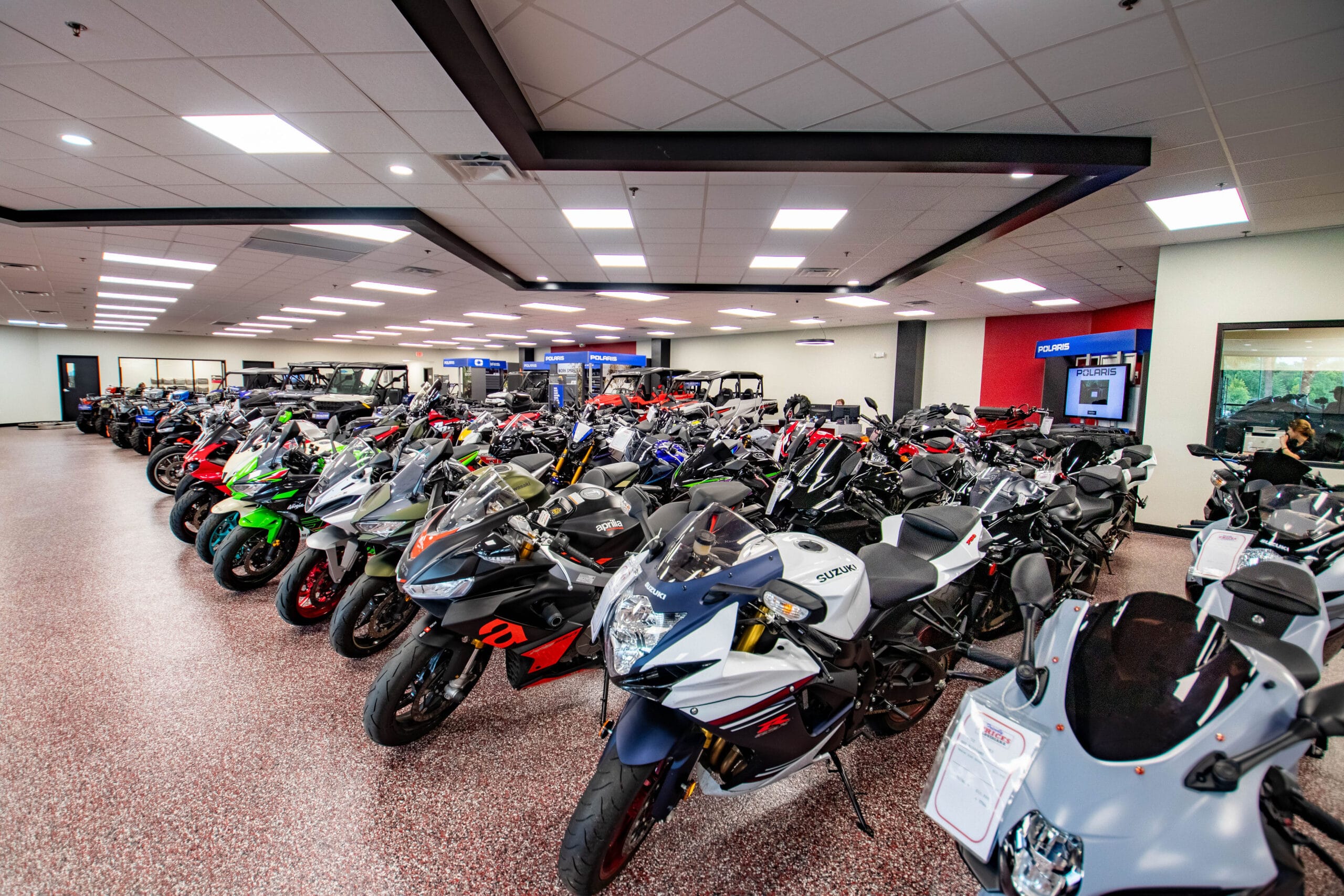 Service bays at Friendly Powersports Baton Rouge